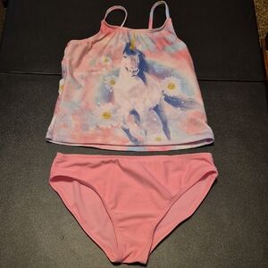 Wonder Nation Pink Unicorn Bikini Set